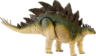 Mattel Jurassic World JCH08 Hammond Collection Stegosaurus Children's Figure, Dinosaur Toy, Moving, Large, Total Length: Approx. 17.3 inches (43.8 cm), Ages 8 and Up, Green