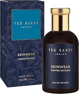 Ted Baker Skinwear Limited Edition Men’s Eau de Toilette Fresh Citrus Woody Cologne with Lime, Bergamot & Sandalwood Long Lasting Masculine Fragrance for Him 3.4 Fl oz /100ml