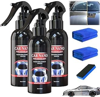 Nurafix Nano Scratch Remover, Nano Car Scratch Repair Spray,Nurafix Car Wax, Nurafix Scratch Repair, Fast Repairing Scratch Spray, Rub and Buff for All Vehicle Paint Care (120ml-3)