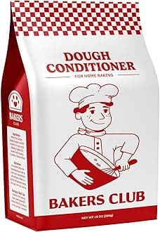 Bakers Club Artisan Dough Conditioner – Bread Improver & Baking Enhancer for Better Texture, Volume & Shelf Life – Sourdough, Pizza Crust, Bagels, Muffins, Cakes, Cookies & Pies Enhances Any Flour