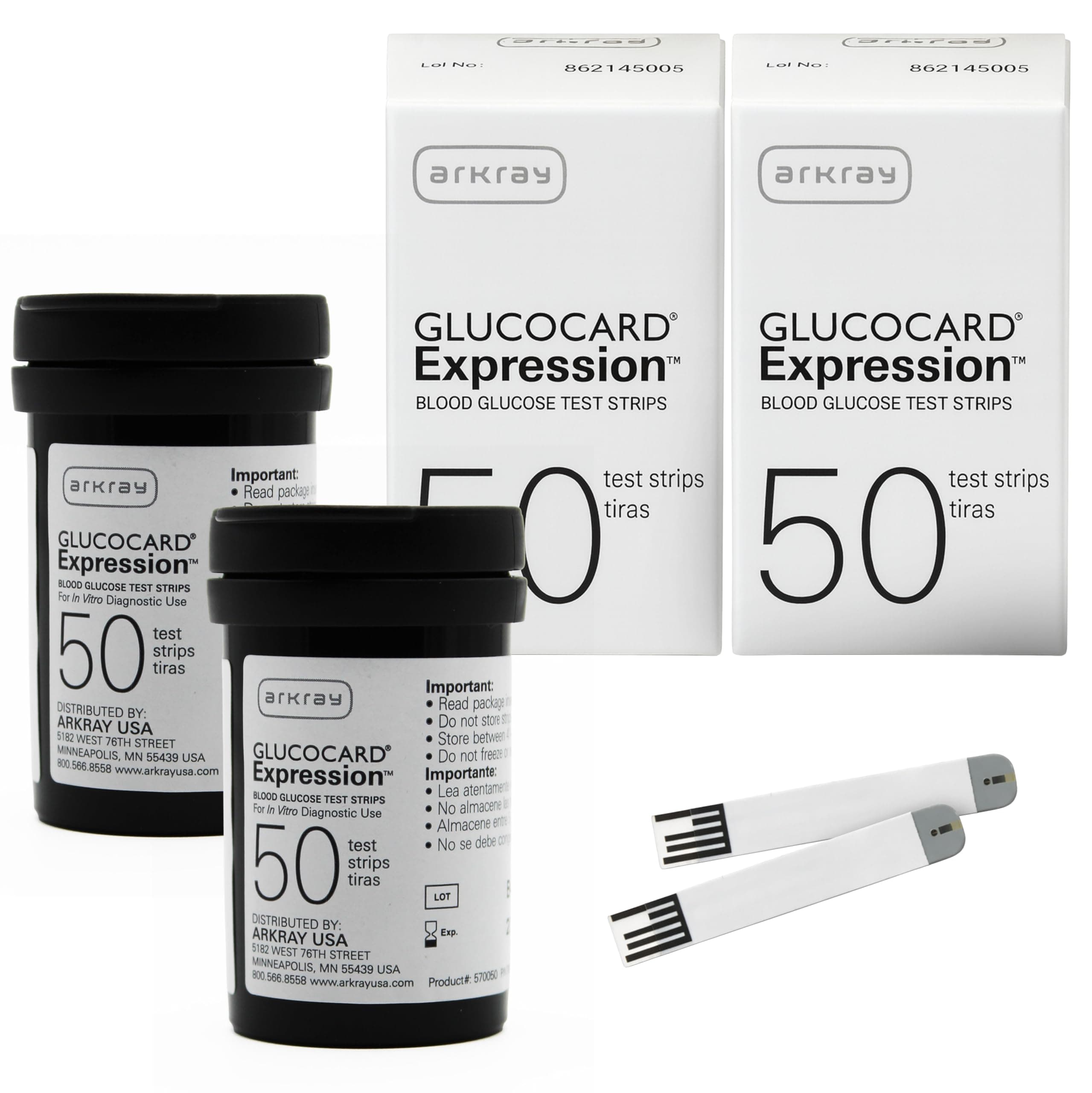 GLUCOCARD Expression Glucose Test Strips, 100 Count