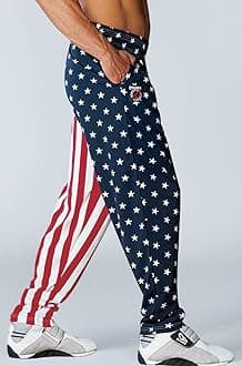 Otomix Men's American Flag USA Baggy Muscle Workout Pants