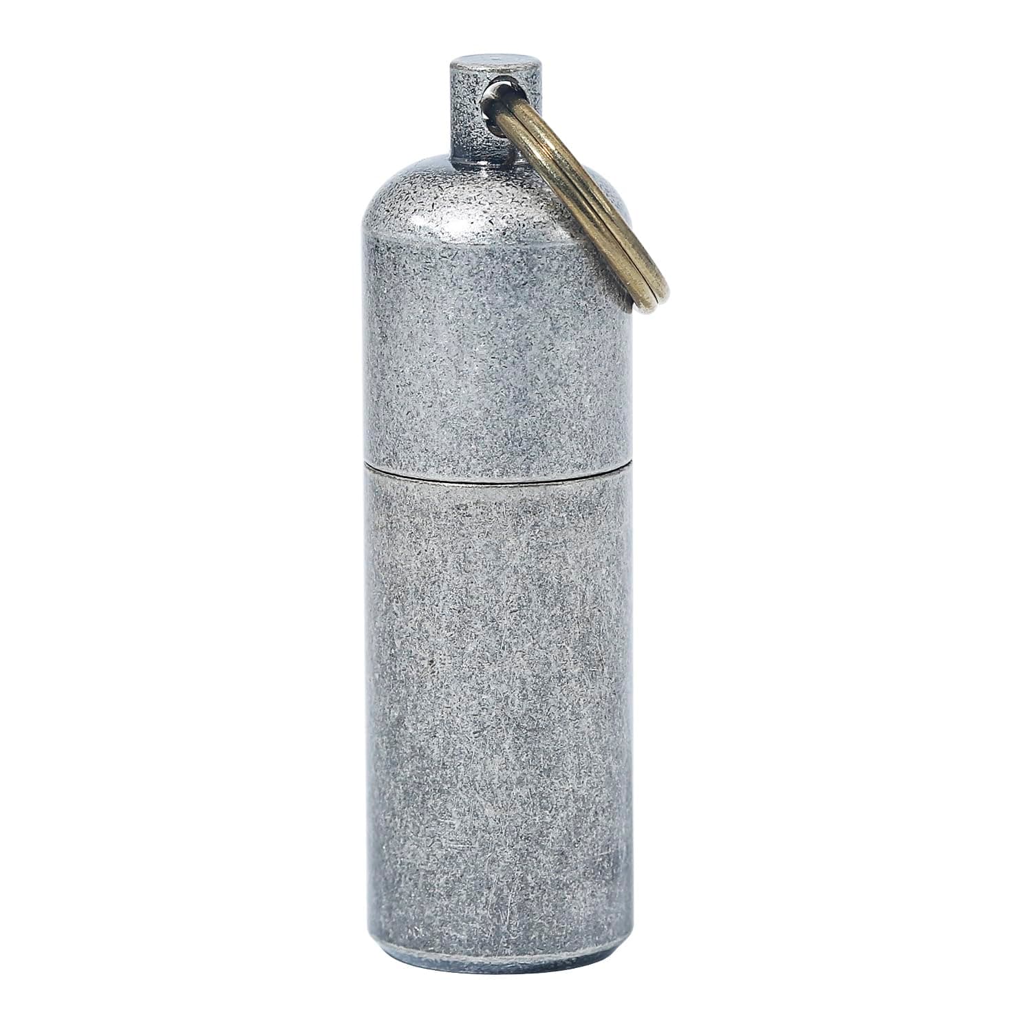 PPFISH Mini Brass Lighter EDC Peanut Lighter Keychain Waterproof Fire Starter Especially for Survival and Emergency Use