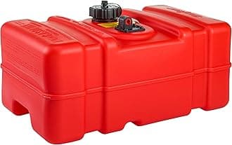Scepter 9 Gallon Rectangular Portable Marine and Boat Fuel Container with Hard Cap