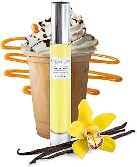 Luxury Perfume Oil, Ultra-Concentrated Women Roll-On Fragrance Oil, Long Lasting Rollerball Travel Mini Perfume, Vegan, Alcohol & Cruelty Free 10ml (Vanilla Latte)