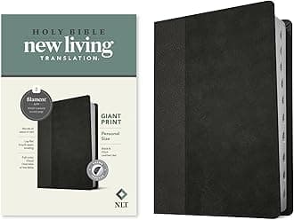NLT Personal Size Giant Print Bible, Filament Enabled Edition (Red Letter, Leatherlike, Black/Onyx, Indexed): NLT, Black/Onyx, Leatherlike, Filament ... Red Letter, Personal Size Giant Print Bible Imitation Leather – Large Print, 12 January 2021