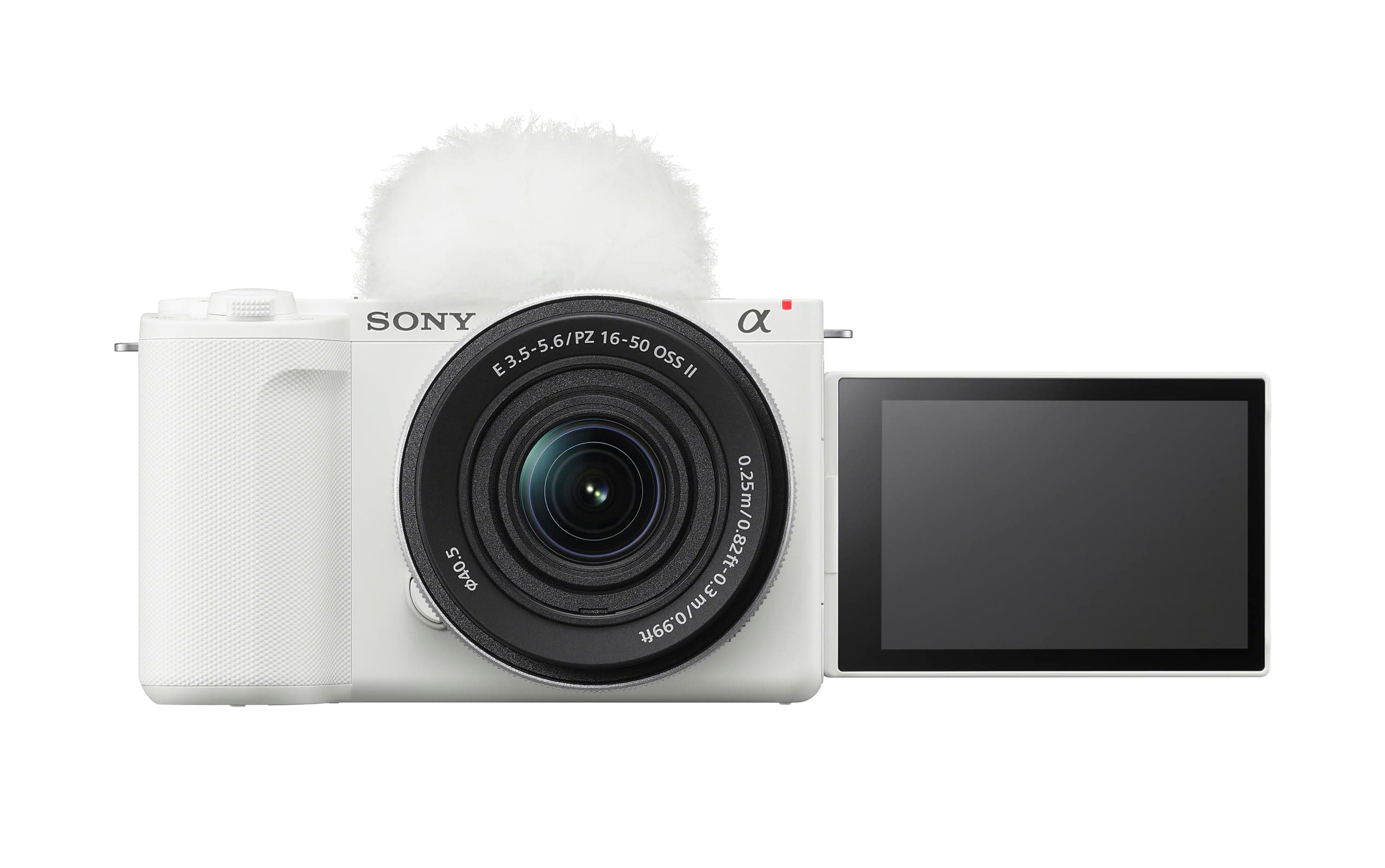 Sony Alpha ZVE10 II - APS-C Interchangeable Lens Mirrorless Content Creators’ Camera - White - with Lens