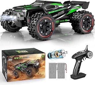 1:16 Scale All Terrain Fast RC Cars, 40KM/H High Speed 4WD Remote Control Car with 2 Rechargeable Batteries, 4X4 Off Road Monster Truck, 2.4GHz Electric Vehicle Toys Gifts for Kids and Adults