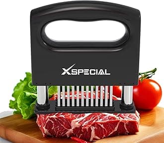 Mini-Deluxe Meat Tenderizer - 48 Blade Stainless Steel Needle Tenderizer for Steak & Chicken