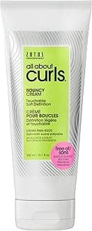 All About Curls Bouncy Cream | Touchable Soft Definition | Define, Moisturize, De-Frizz | All Curly Hair Types | 10.1 Fl Oz