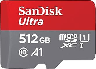 SanDisk 512GB Ultra microSDXC card + SD adapter, Memory card Full HD, up to 150 MB/s, For smartphones and Tablets, with A1 App Performance, UHS-I, Class 10, U1