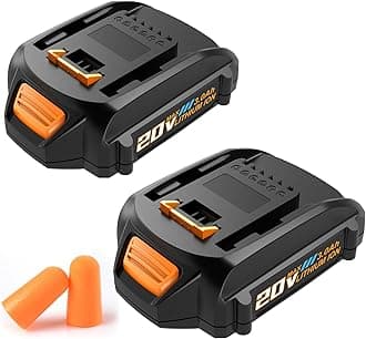 2Pack 3000mAh Battery Replacement for Worx PowerShare 20V Batteries WA3520 WA3525 WA3575 WA3669 WG151s WG155s WG251s WG255s WG540s WG545s WG890 WG891