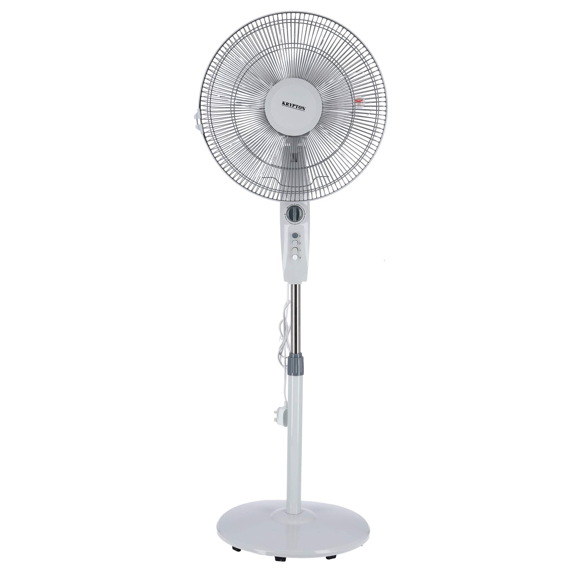 Krypton Stand Fan, White 16 Inch, KNF6112