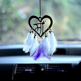 MH VILLA Maa car Hanging, Dream Catcher for car