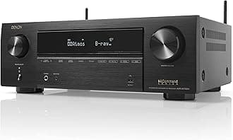 AVR-X1700H 7.2 Channel AV Receiver - 80W/Channel, Advanced 8K HDMI Video w/eARC, Dolby Atmos, DTS:X, Built-in HEOS, Amazon Alexa Voice Control