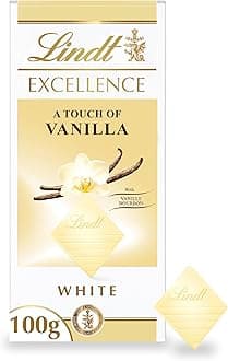 Lindt EXCELLENCE White Chocolate Bar with a Touch of Madagascan Vanilla - 100 g ​