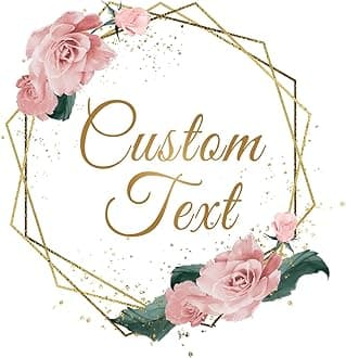Made in USA Personalized Custom Round Stickers Labels Customized Waterproof Sticker for Business Logo Party Birthday Wedding Favors Baby Shower Bridal Handmade Family Gathering