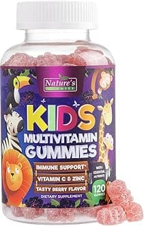 Multivitamin for Kids - Complete Daily Children's Multi Vitamin Gummy Chew with Vitamin D, B Vitamins, Zinc & More - Energy, Memory Focus & Immune Health Support - Natural Berry Flavor - 120 Gummies
