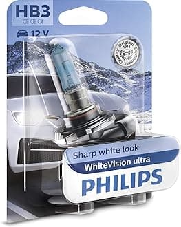 Philips WhiteVision ultra HB3 car headlight bulb, single blister
