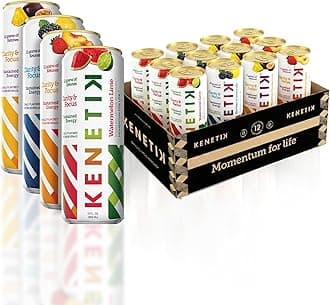 Caffeine-Free Focus Drink – Brain Fuel for Mental Clarity and Cognitive Endurance, Sugar-Free, Bioidentical Ketones (D-BHB), 12oz – 12 Pack, Variety