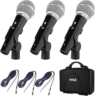 Pyle DYNAMIC MICROPHONE KIT (3) PROFESSIONAL PDMICKT34
