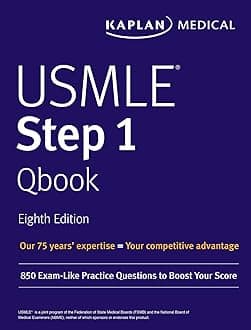 USMLE Step 1 Qbook: 850 Exam-Like Practice Questions to Boost Your Score (USMLE Prep)