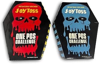 Joytoss One-Piece Challenge Spicy Tortilla Chips, Red and Blue Combo Pack, 10g, 2-Count