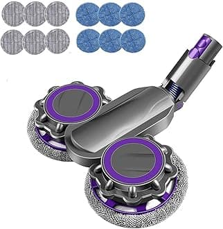 Electric Cleaner Head Set Compatible with Dyson V15 / V7 / V8 / V10 / V11 Stick Vacuum Sweeping Machine Wet and Dry Dual-use Suction Head Adaptation Cordless Vacuum Cleaner Attachment（X003）