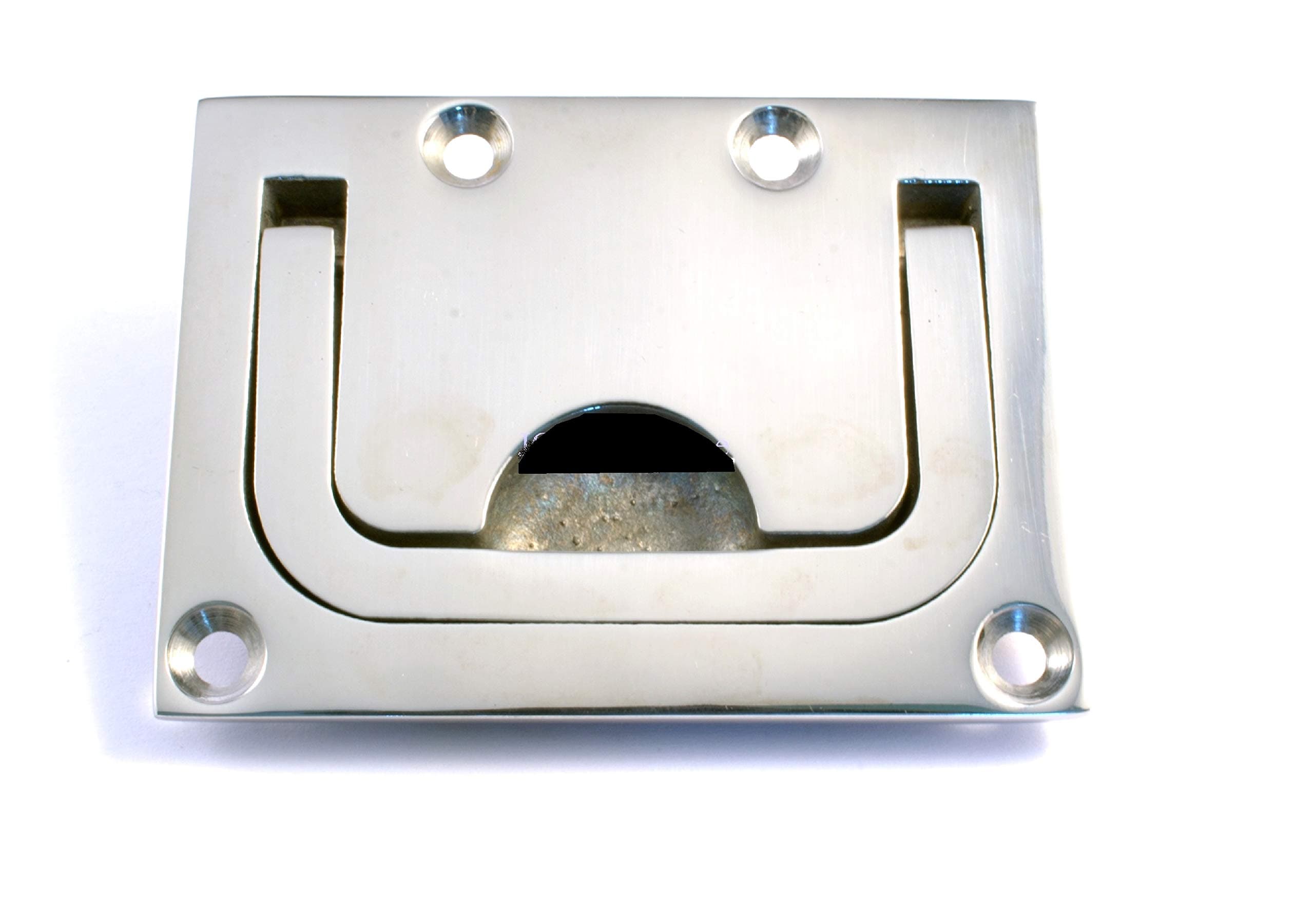 Pack of 1 - Flush Lift Long Handle Ring Made from Marine Grade Stainless Steel A4 316 Hatch Pull Ring