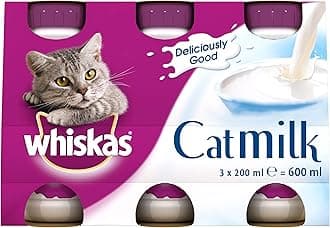 Whiskas Cat Milk 15 x 200 ml bottles, Complementary Cat Food for Kittens over aged 6 weeks