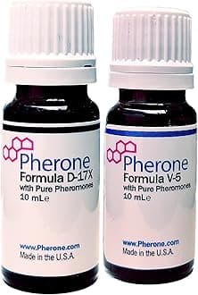 Special Discounted Bundle B-175 for Men to Attract Women, with Pheromone Cologne Formulas D-17X and V-5 - Pure Human Pheromones