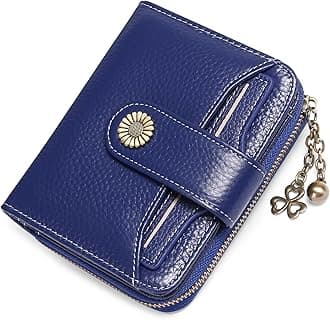 Women's Small Purse, Women's Genuine Leather, with Coin Compartment, Small Zip Wallet, Card Holder, with RFID Blocker