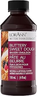 Buttery Sweet Dough Bakery Emulsion: Authentic Taste, Ideal for Amplifying Sweet Bready Notes in Baked Goods, Gluten-Free, Keto-Friendly, Essential for Your Kitchen, 4 Oz