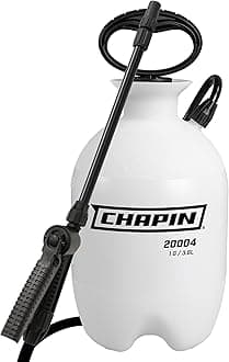 Chapin 20000 Made in USA 1 -Gallon Lawn and Garden Pump Pressured Sprayer, for Spraying Plants, Garden Watering, Weeds and Pests, Polypropylene, Translucent White