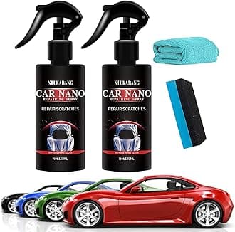 Nano Car Scratch Removal Spray,Car Scratch Repair Nano Spray,nti-Scratch Polish Spray, Nano Ceramic Coating Spray,Fast Repair Scratches Nano Car Scratch Repairing Polish Spray (2PCS-120ML)