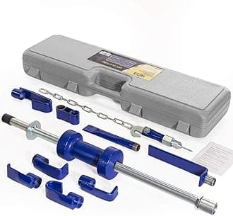 XtremepowerUS 13LBS Dent Puller w/Slide Hammer Auto Body Truck Repair Automotive Hammer Puller Repair Frame Set with Carrying Case