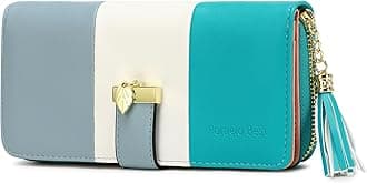 Pomelo Best Women Wallets RFID Ladies Purses with Multiple Card Slots and Roomy Compartment (Azure Blue)