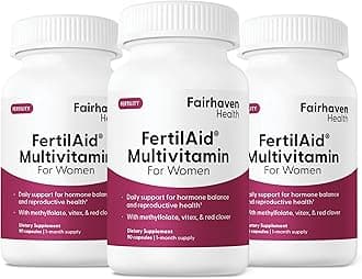 Fairhaven Health FertilAid for Women | Prenatal Vitamin Fertility Supplements for Women | Conception for Her with Vitex and Folate | Support Cycle Regularity and Ovulation* | 270 Capsules