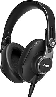AKG K371 Closed Over-Ear Studio Folding Headphones - Black