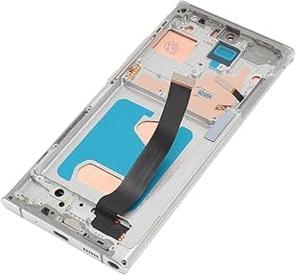 Phone Screen Assembly for Samsung Galaxy Note20 Ultra 6.9 Inch OLED Display Touch Screen Digitizer Replacement for N986B N986U N986W N985F DS with Adhesive Silver