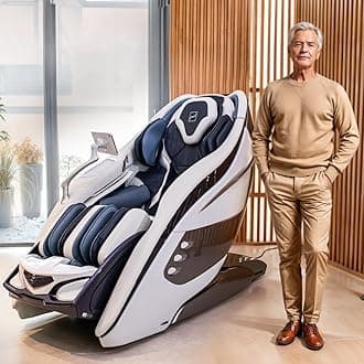 GLOBAL RELAX® | DA VINCI 7D Massage Chair | Adjustable Recline Angle | BIA Analysis | Arm Massager with LED | Thermotherapy and Acupressure | LCD Touch Screen | Ergonomic 3D Frame