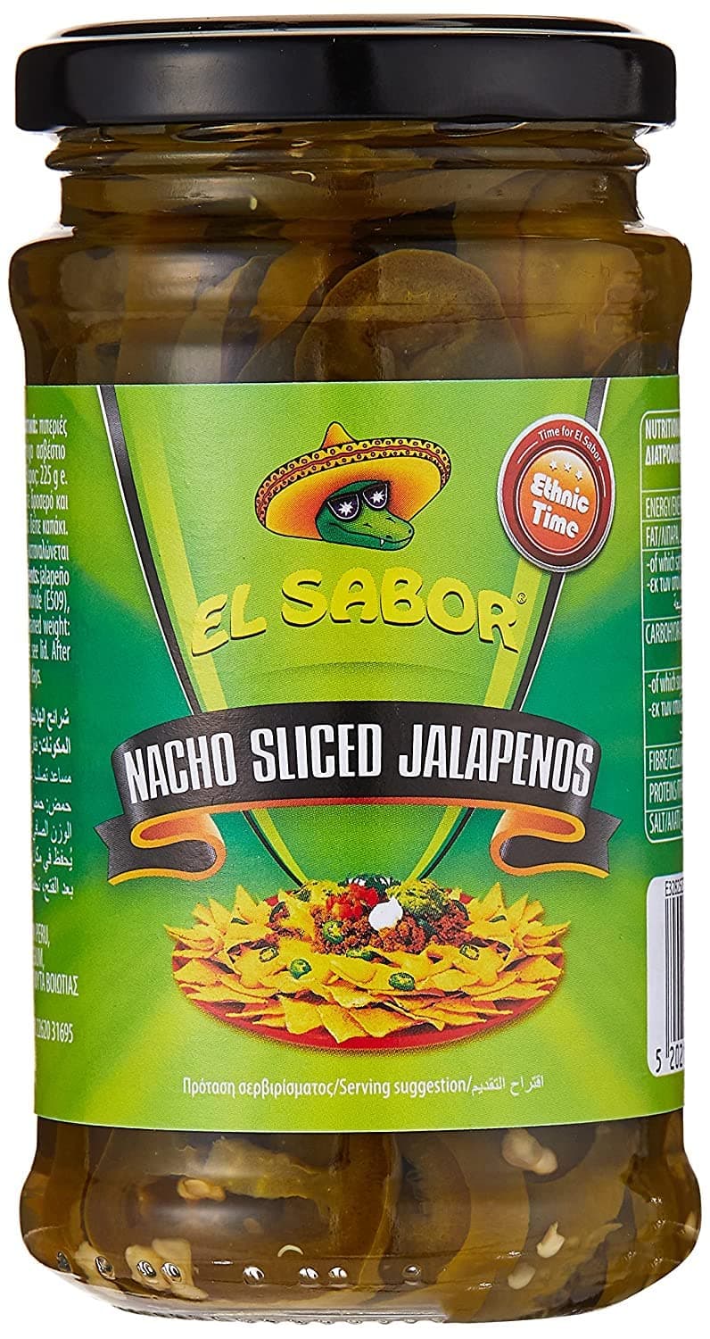 EL SABOR NACHO SLICED JALAPENOS 225g