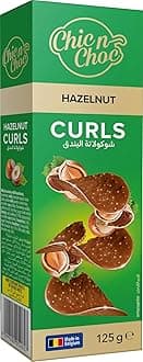 Chic n Choc Hazelnut Chocolate Curls 125 g