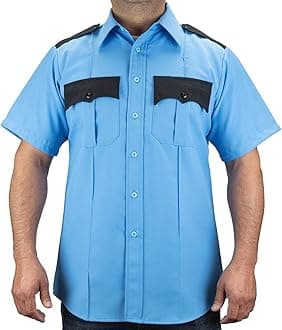 100% Polyester Two Tone Men's Uniform Shirt