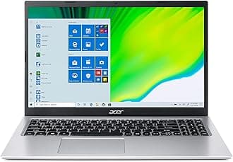 Acer Aspire 1 15.6" FHD Laptop Computer, Intel Celeron N4500 up to 2.8GHz, 4GB DDR4 RAM, 256GB Storage (128GB eMMC + 128GB SD Card), AC WiFi, BT 5.0, Pure Silver, 1 Year Microsoft 365, Windows 10 S