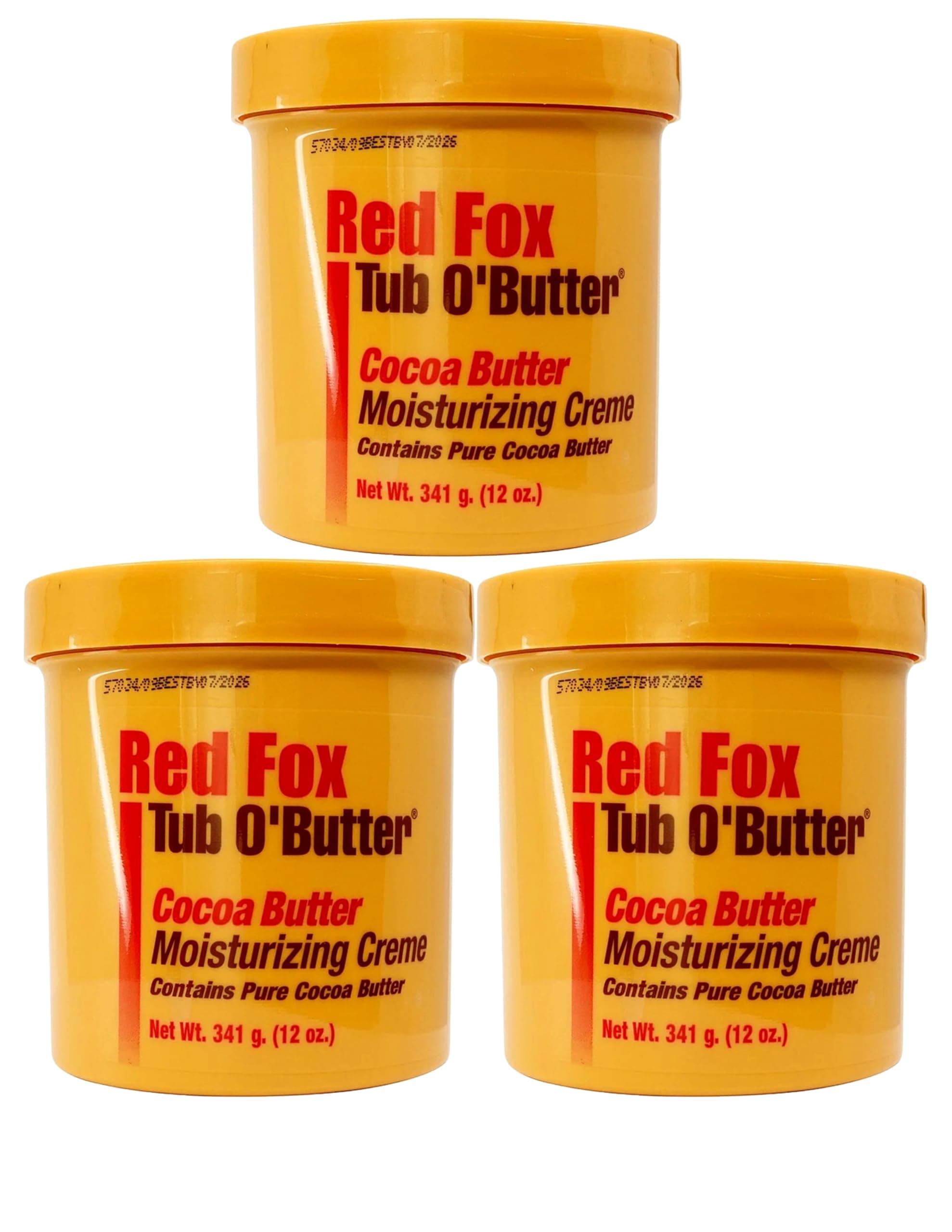 Tub O'Butter Cocoa Butter, Moisturizing Creme, 10.5 oz (Pack of 3)