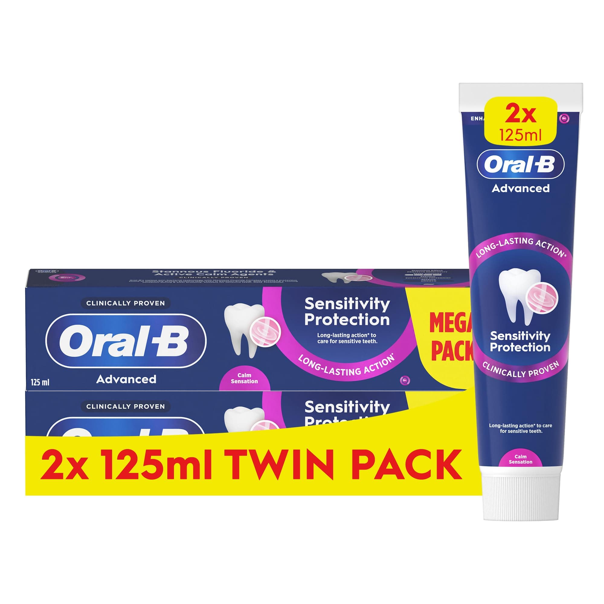 Oral-B Advanced Sensitivity Protection Toothpaste 2 x 125 ml Twin Pack