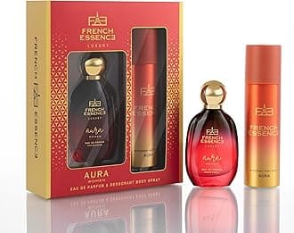 Deo And Perfume Gift Set For Women - Aura 60Ml & Deodorant 150Ml | Perfume and Deo Combo Long Lasting Smell Gift For Her