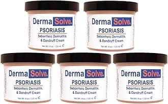 Psoriasis, Seborrheic Dermatitis and Dandruff Cream Formulated to Treat Itchy Skin & Prevent Future Flares to Provide Soothing Moisturizing Relief. (4.0 oz.) 5-Pack