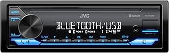 JVC KD-SX27BT Car Stereo with Bluetooth, 100W Digital Media Receiver, 1.5A USB to Charge Devices, Single DIN Head Unit, AM/FM, Aux-in, JVC Remote App